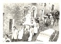 Ricordo della famiglia Runci durante la processione della Madonna